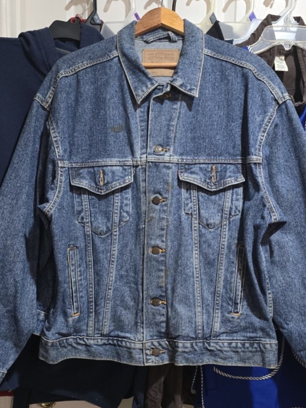 LEVY's "Classic" Denim Jacket, Size "Large"